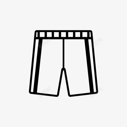 运动短裤男装裤子图标svg_新图网 https://ixintu.com 男装 男裤 裤子 运动短裤