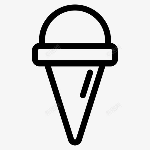 雪糕白冰激凌白冷图标svg_新图网 https://ixintu.com 冰激凌白 冷 冷冻 好吃 雪糕白 食客瘦身 食物 餐厅