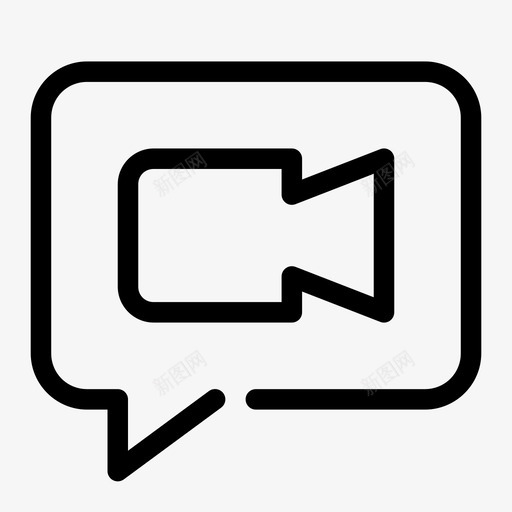 视频通话信息电话会议图标svg_新图网 https://ixintu.com 信息 电话会议 移动媒体间隙 视频通话
