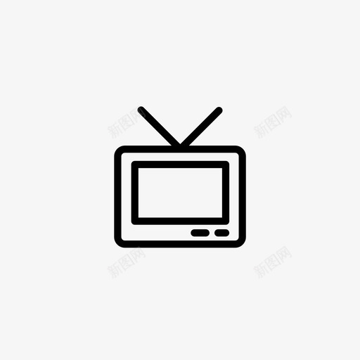 电视音乐01图标svg_新图网 https://ixintu.com 电视 音乐01