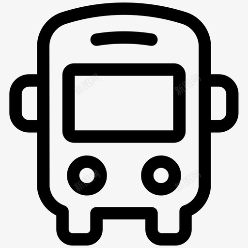 校车汽车站教育线第一卷图标svg_新图网 https://ixintu.com 教育线第一卷 校车 汽车站