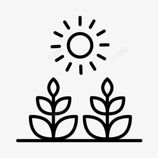 农场花园种植图标svg_新图网 https://ixintu.com 农业 农产品 农场 园艺 种植 种苗 花园