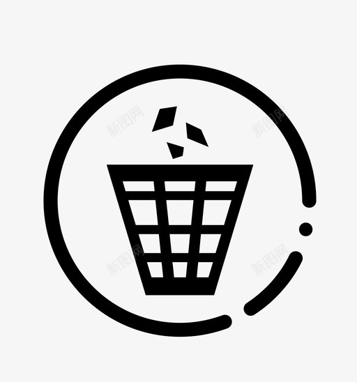 垃圾箱按钮多媒体图标svg_新图网 https://ixintu.com 垃圾箱 垃圾邮件 多媒体 按钮 网站 网页 网页图标集