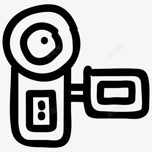 相机摄像机胶卷图标svg_新图网 https://ixintu.com 录像机 技术 摄像机 相机 网络通讯手绘 胶卷 胶片