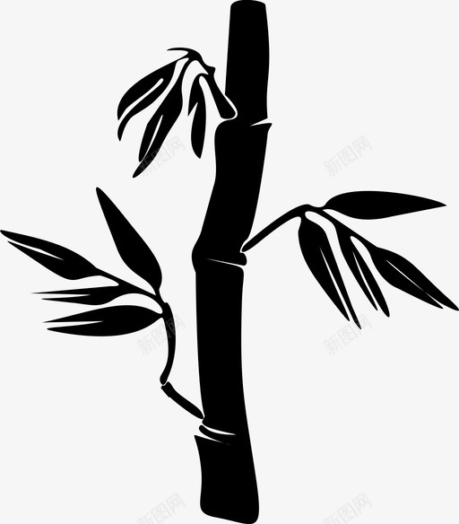 竹子植物多刺植物图标svg_新图网 https://ixintu.com 多刺植物 植物 竹子