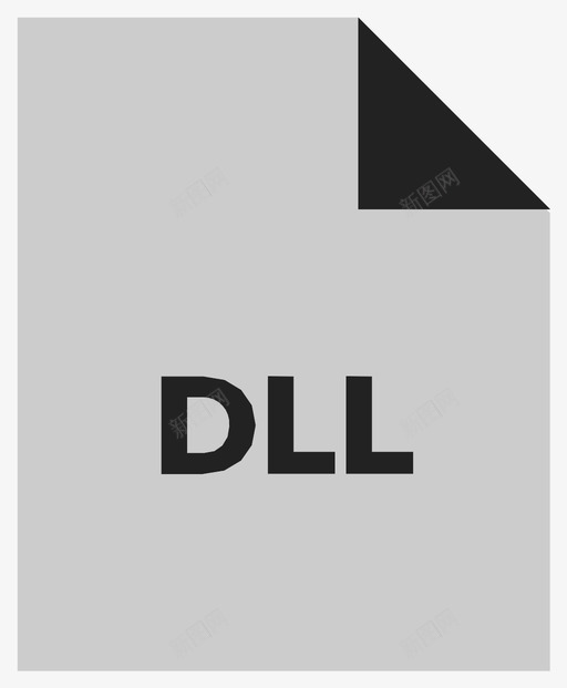 dll压缩扩展名图标svg_新图网 https://ixintu.com dll 压缩 扩展名 文件 格式 类型