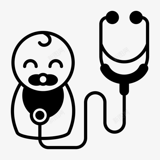 儿科护理儿童图标svg_新图网 https://ixintu.com 儿科 儿童 医学 护理 母亲