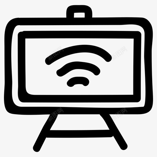 手绘板连接板互联网图标svg_新图网 https://ixintu.com 互联网 位置 手绘板 无线 电话 网络通信 连接板