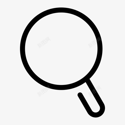放大镜查找搜索图标svg_新图网 https://ixintu.com 商学院加粗 工具 搜索 放大镜 查找 缩放