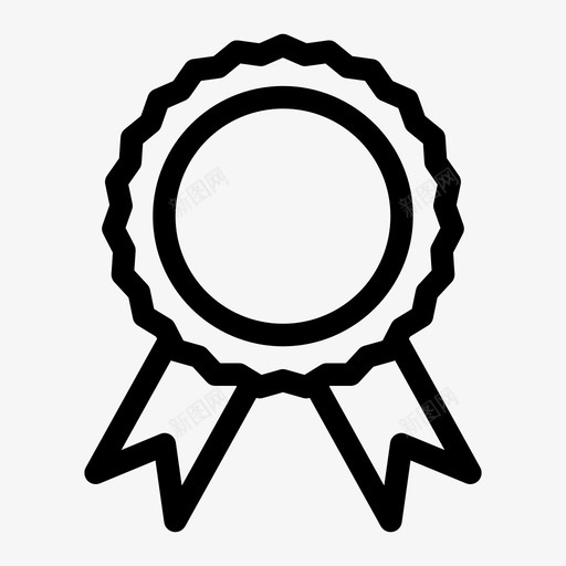 丝带奖章比赛图标svg_新图网 https://ixintu.com 丝带 丝带奖 奖章 比赛 获奖者