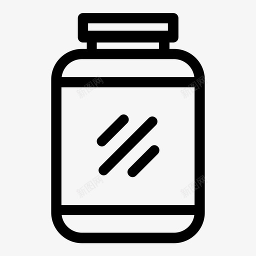 乳清健身粉末图标svg_新图网 https://ixintu.com 乳清 健身 健身v1 粉末 蛋白粉 蛋白罐