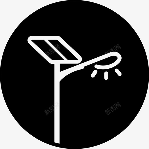 太阳能路灯-bsvg_新图网 https://ixintu.com 太阳能路灯-b 设备icon-02