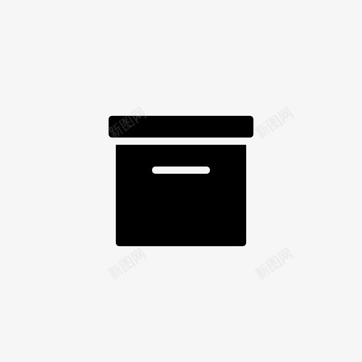 文件盒存档存档文件图标svg_新图网 https://ixintu.com office应用程序标志符号 存储 存档 存档文件 文件盒