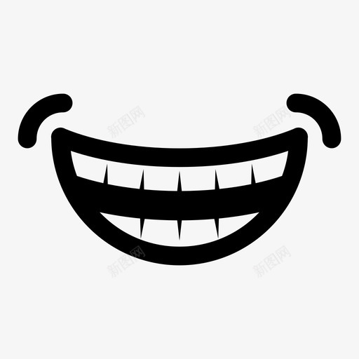 微笑的嘴卡通快乐图标svg_新图网 https://ixintu.com 卡通 嘴巴 微笑 微笑的嘴 快乐 牙齿