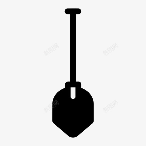 铁锹建筑农业图标svg_新图网 https://ixintu.com 农业 建筑 手工工具 铁锹