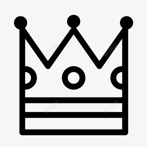 王冠棋子国王图标svg_新图网 https://ixintu.com 国王 棋子 王冠 王后 皇室
