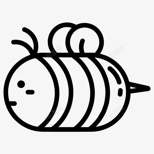 蜜蜂表情符号昆虫图标svg_新图网 https://ixintu.com 中性 昆虫 蜜蜂 表情符号