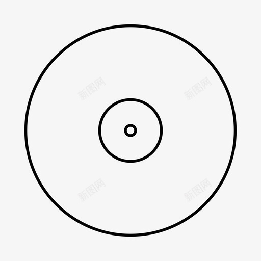 乙烯基33lpdj音乐图标svg_新图网 https://ixintu.com dj dj和音乐设备 乙烯基33lp 唱片 转盘 音乐