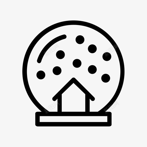 雪球圣诞节礼物图标svg_新图网 https://ixintu.com 圣诞节 礼物 雪球