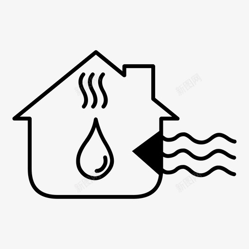水热泵循环家用能源图标svg_新图网 https://ixintu.com 家用能源 循环 水热泵