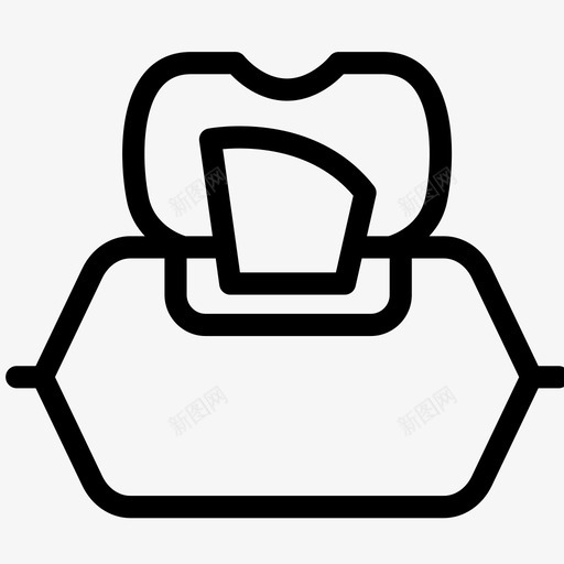 婴儿湿巾儿童清洁图标svg_新图网 https://ixintu.com 儿童 分配器 婴儿湿巾 婴儿用品 清洁 纸巾