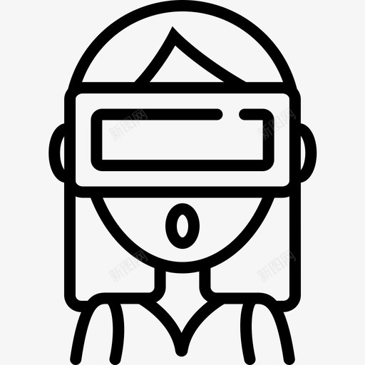 vr耳机护目镜虚拟现实图标svg_新图网 https://ixintu.com vr耳机 护目镜 未来科技 虚拟现实