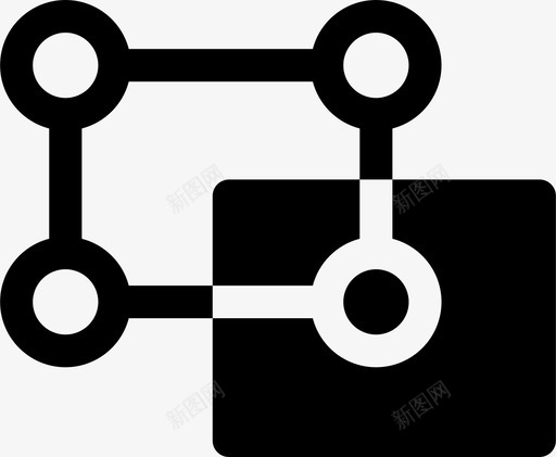 边界复制图标svg_新图网 https://ixintu.com 复制 正方形 移动 箭头和填充框 角点 边界