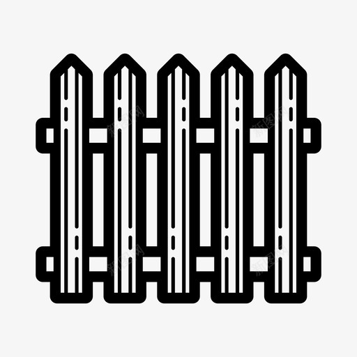 木栅栏栅栏院子图标svg_新图网 https://ixintu.com 建筑1 木栅栏 栅栏 院子
