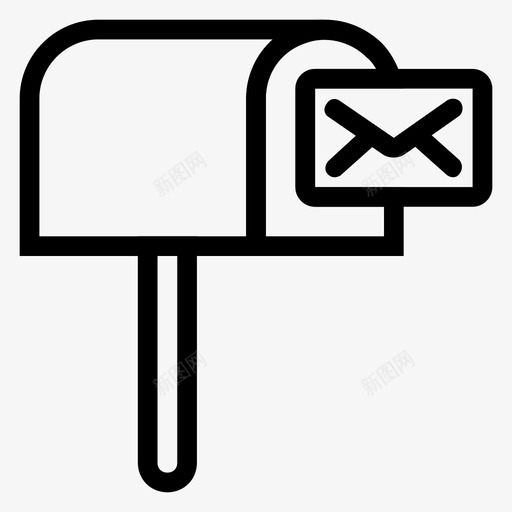 电子邮件收件箱包裹图标svg_新图网 https://ixintu.com 包裹 收件箱 电子邮件 网络通信线路图标 邮政 邮箱