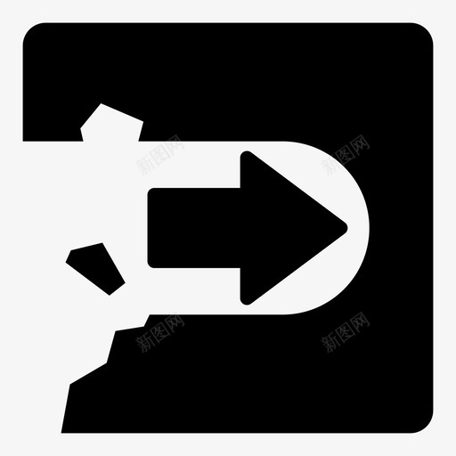 左箭头钻孔孔图标svg_新图网 https://ixintu.com 右 孔 左箭头 箭头 钻孔