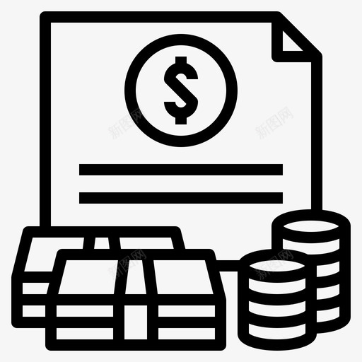 财务金额贷款货币图标svg_新图网 https://ixintu.com 个人贷款 财务金额 货币 贷款