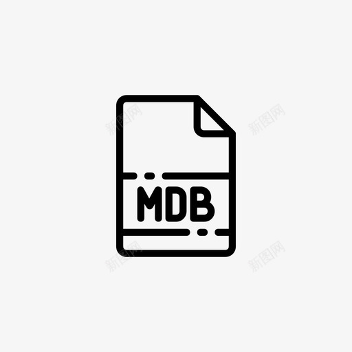 mdb文档扩展名图标svg_新图网 https://ixintu.com mdb 名称 扩展名 文件 文件名大纲视图1 文档