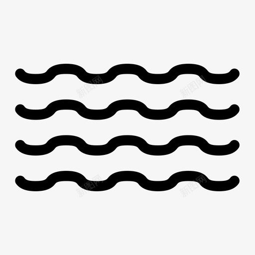 波海河图标svg_新图网 https://ixintu.com 水 河 波 海