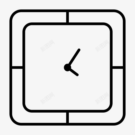 挂钟时间计时器图标svg_新图网 https://ixintu.com 手表 挂钟 时间 计时器