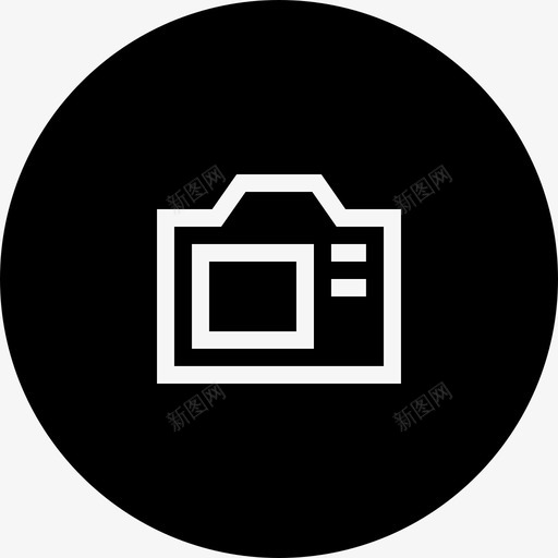 数码相机镜头图标svg_新图网 https://ixintu.com 基本工具02 微芯片 数码 照片 相机 镜头