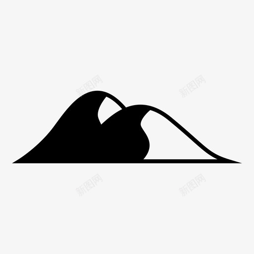 沙漠冒险沙丘图标svg_新图网 https://ixintu.com 冒险 山 旅行 沙 沙丘 沙漠