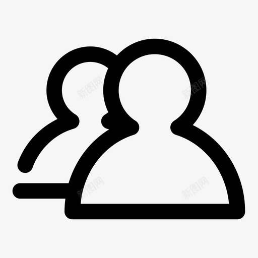 团队情侣朋友图标svg_新图网 https://ixintu.com 伙伴 团队 学习 小组 情侣 朋友