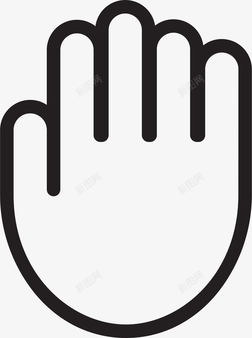 手掌手势手图标svg_新图网 https://ixintu.com 手 手势 手掌