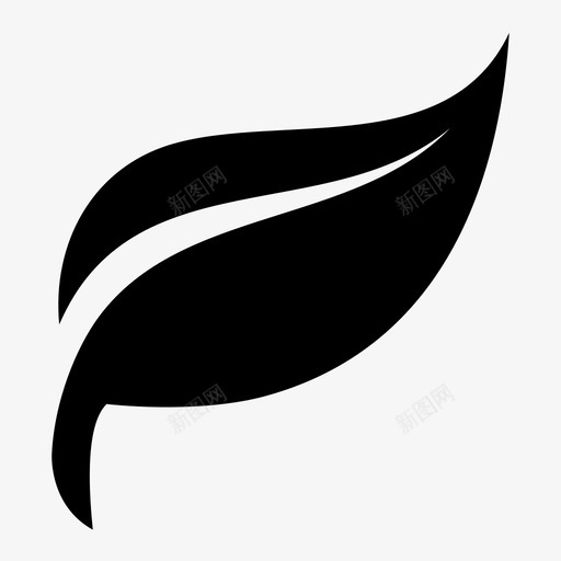 叶干净绿色图标svg_新图网 https://ixintu.com 叶 干净 植物 绿色 自然