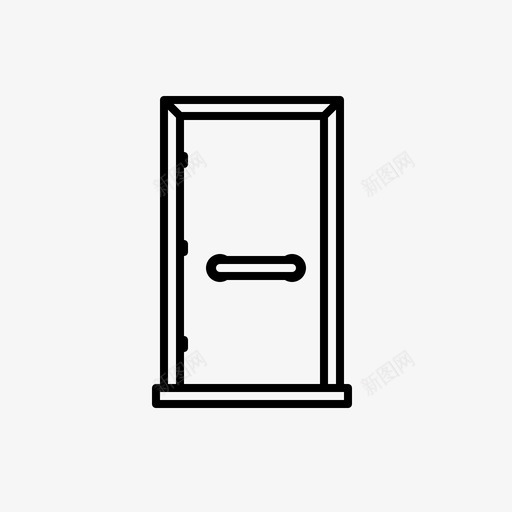拉手门入口出口图标svg_新图网 https://ixintu.com 入口 出口 家居装饰和家具 拉手门