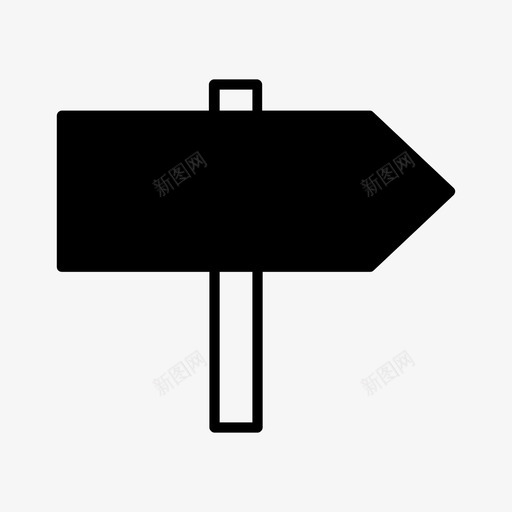 方向标志方向牌右侧图标svg_新图网 https://ixintu.com 右侧 方向标志 方向牌 标志杆 路线图 路线板