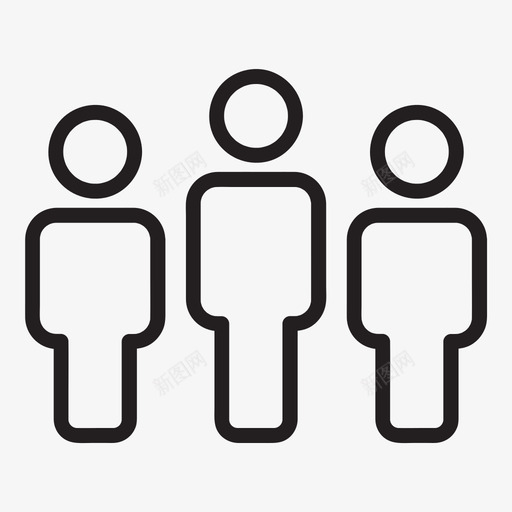 男人人群团体图标svg_新图网 https://ixintu.com 人 人群 团体 团队 用户 男人