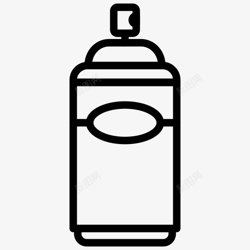 喷雾罐喷雾器艺术品图标svg_新图网 https://ixintu.com 喷雾器 喷雾罐 油漆 艺术品