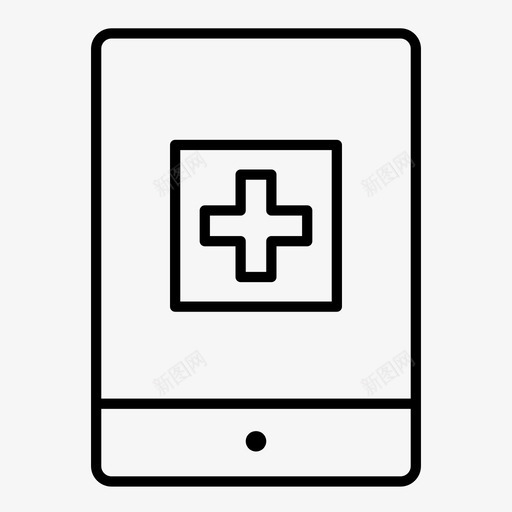 医疗ipad健康医院图标svg_新图网 https://ixintu.com 健康 医疗ipad 医院 在线医疗