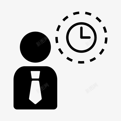 商务会议营业时间商务人士图标svg_新图网 https://ixintu.com 商务人士 商务会议 工作 营业时间 谈判