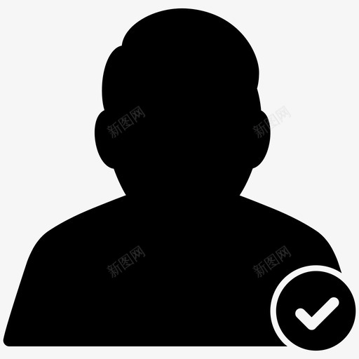 用户检查人员个人资料图标svg_新图网 https://ixintu.com 个人资料 人员 用户检查