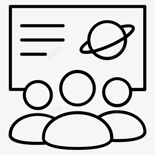 教室礼堂学院图标svg_新图网 https://ixintu.com 学习 学校 学院 教室 杂项线图标集 研讨会 礼堂