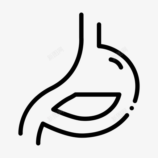 胃肠道保健图标svg_新图网 https://ixintu.com 保健 医疗 恶心 肠道 胃