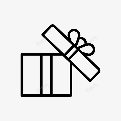 礼物打开盒子礼品盒图标svg_新图网 https://ixintu.com git 打开盒子 打开礼物 生日 盒子 礼品盒 礼物打开
