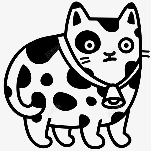 金牛座猫占星术猫图标svg_新图网 https://ixintu.com 占星术 星座 猫 猫星座 金牛座猫